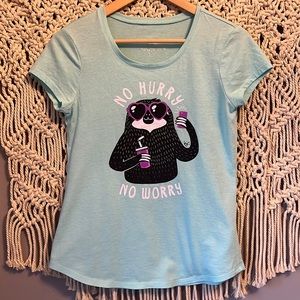 Justice Sloth Green T-shirt